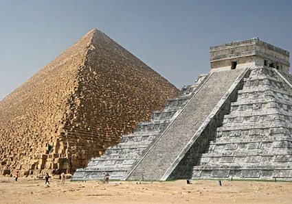 egyptian pyramid maya pyramids mayan vs itza chichen ancient they mayans sides third mesoamerican youngzine similar why old