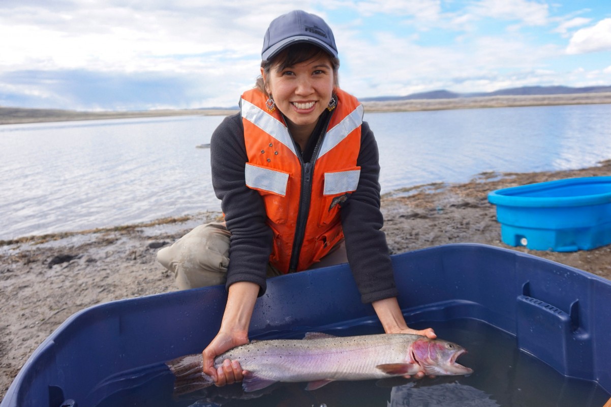 Marine Biologist With Fish