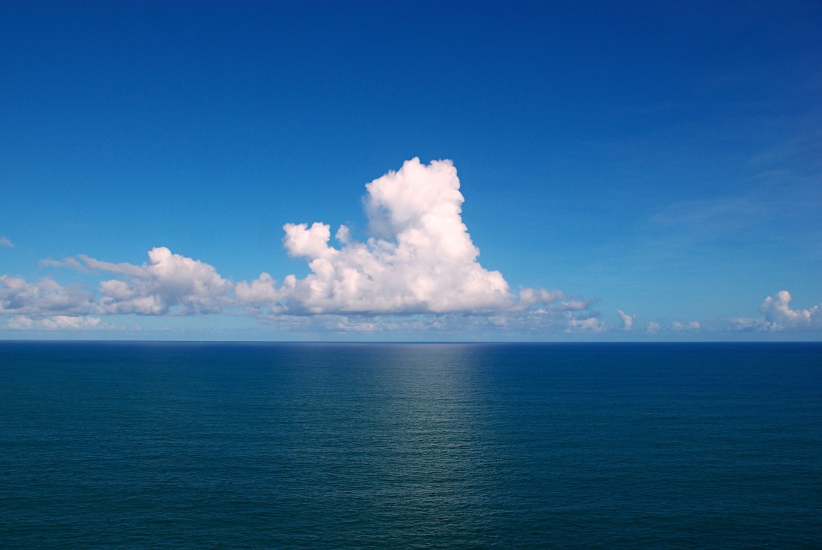 clouds over ocean