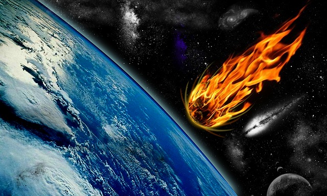 Meteor strikes the Earth