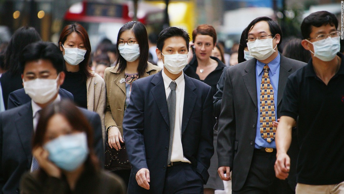 People wearing face mask in China