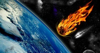 Meteor strike on Earth